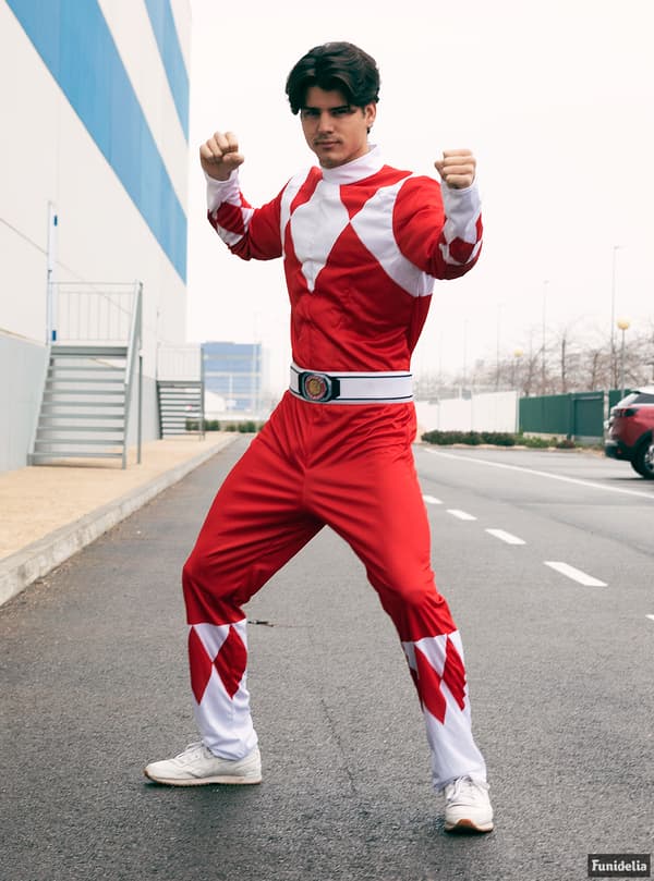 FUNIDELIA Rødt Power Ranger kostume til mænd - Rød