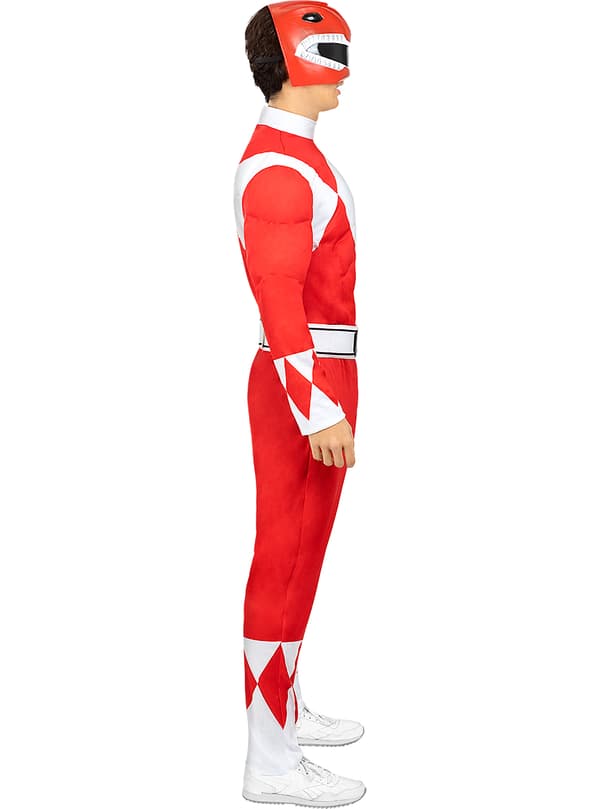 FUNIDELIA Rødt Power Ranger kostume til mænd - Rød