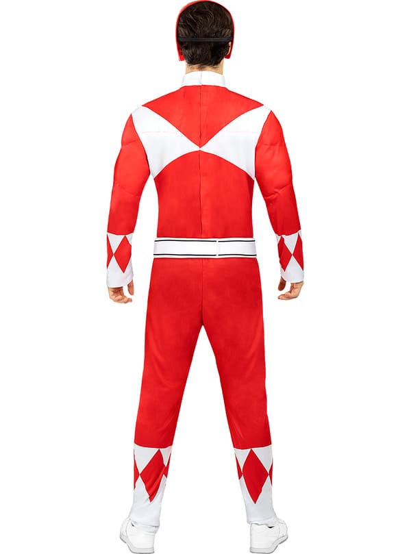 FUNIDELIA Rødt Power Ranger kostume til mænd - Rød