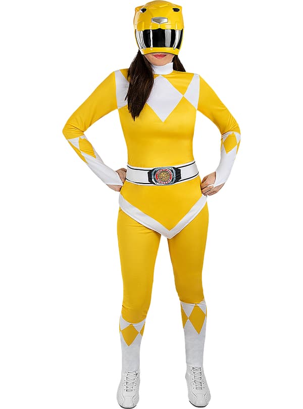 FUNIDELIA Keltainen Power Ranger -asu naisille - Keltainen