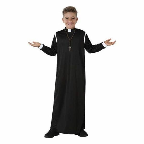 Kostume til børn Præst Sort - 5-6 år