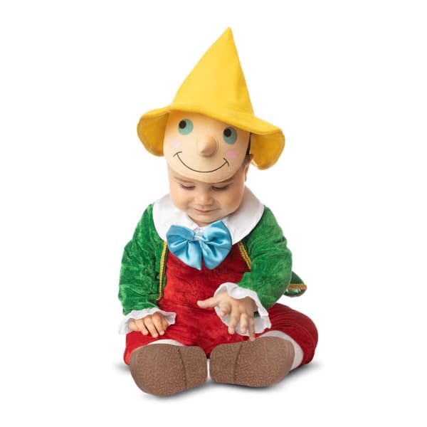 Kostume til voksne My Other Me Pinocchio Rød Grøn - 1-2 år