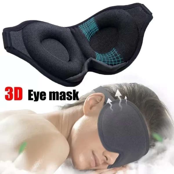 Innovativ søvnmaske, lysblokkerende øyemaske for søvn, lur, meditasjon, reiser