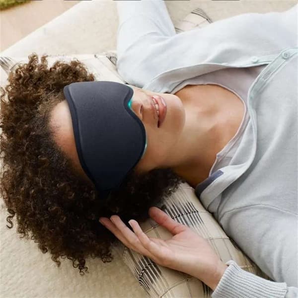 Innovativ søvnmaske, lysblokkerende øyemaske for søvn, lur, meditasjon, reiser