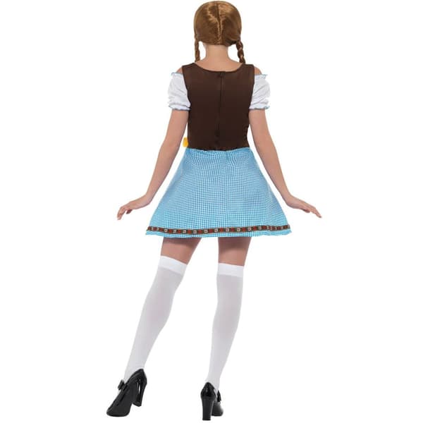 Olga Sexig Oktoberfest Klänning Blå & Vit