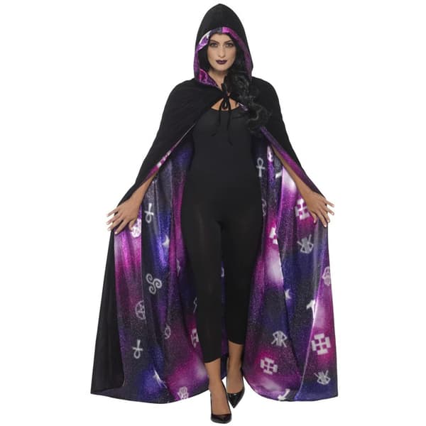 Galaxy Ouija Cape Svart & Lilla