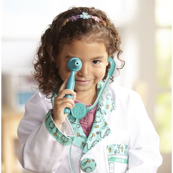 Melissa &amp; Doug Doctor Costume - Doctor Set - För barn från 3 år och uppåt - Tillbehör ingår