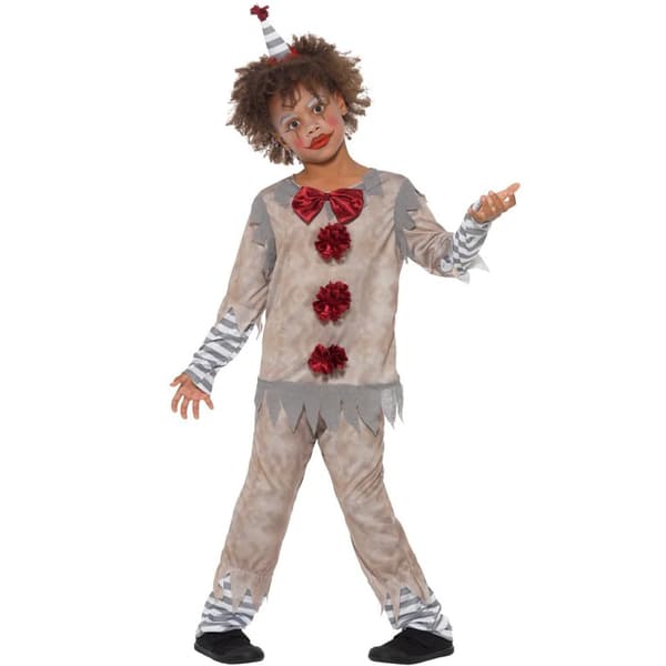 Vintage Clown Maskerddräkt Barn