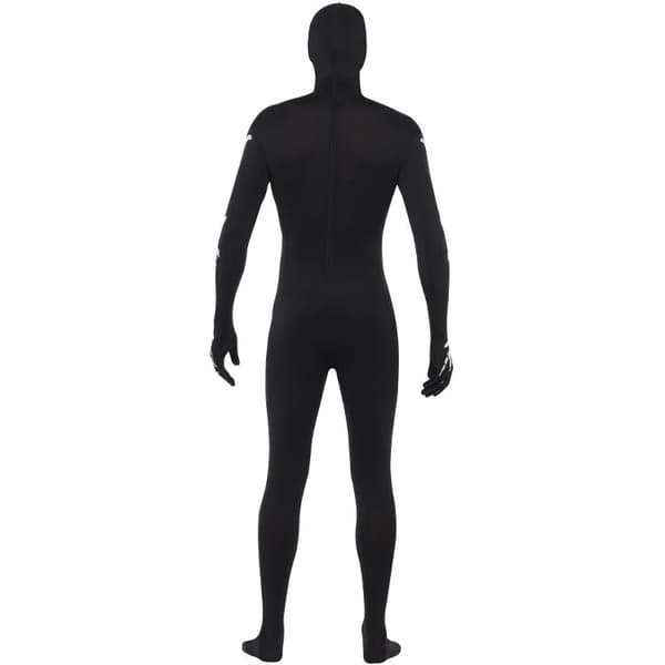 Skelett Second Skin Maskeraddräkt