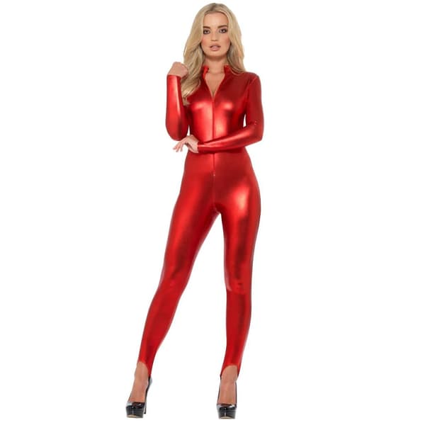 Fever Miss Wiplash Bodysuit Metallic Röd