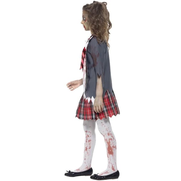 Zombie Skolflicka Maskeraddräkt