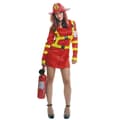 Miniatyrbillede 1 af 3: Kostume til voksne My Other Me Branddame Rød (2 Dele) - XXL