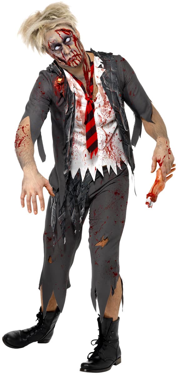 Zombie-skolpojke Vuxendräkt M