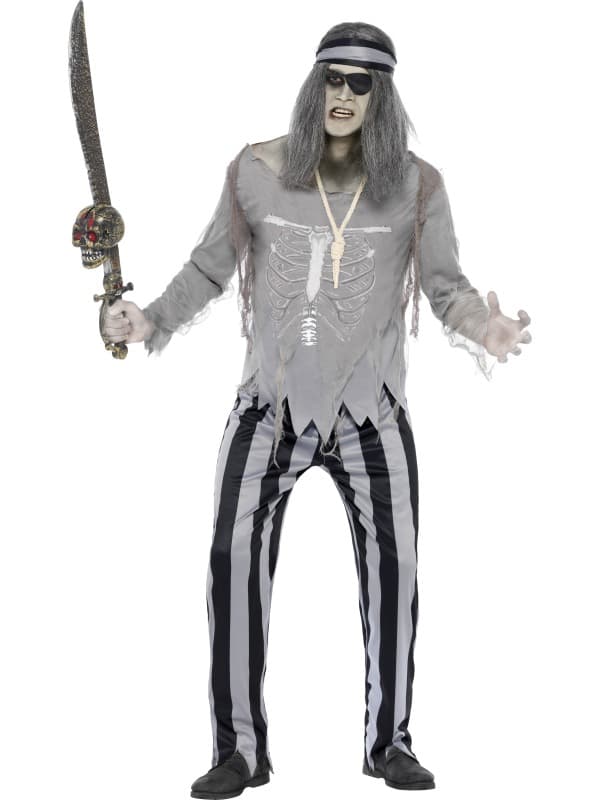 SPÖK-OCH-PIRATKILLE KOSTYM M