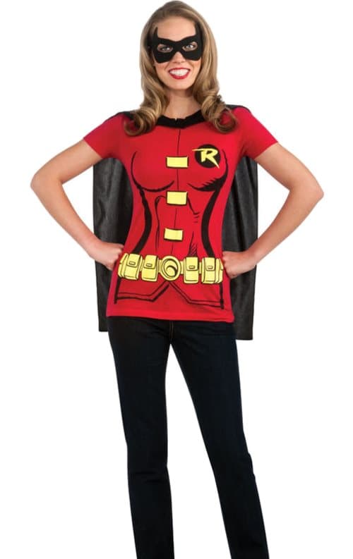 Robin T-Shirt Maskeraddräkt (Dam) L
