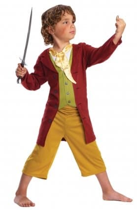 Bilbo Baggins Utklädnadsset Barn S