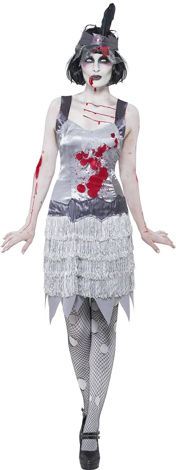 Zombiedräkt Flapperklänning L