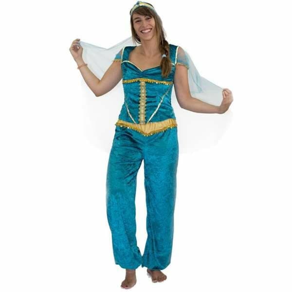 Kostume til voksne Limit Costumes Jasmin Blå - M