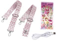 Miniatyrbild 3 av 4: LED Melody Pink Fairy Butterfly Wings Set