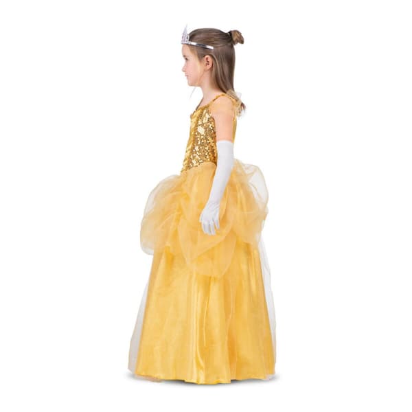 Kostume til voksne My Other Me Gul Prinsesse Belle (3 Dele) - 7-9 år