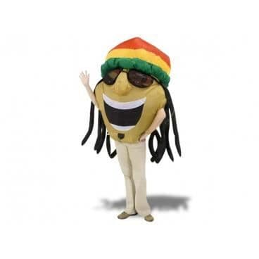 Rasta-man huvud kostym fest kostym tillbehör rolig ovanlig kostym