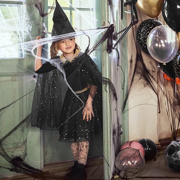 Halloween Kjol Svart 3-7 år