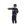 Miniatyrbild 4 av 4: SWAT Agent kostym för pojkar 7/9 år - Polyester - Yrke - Blå