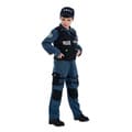 Miniatyrbild 1 av 4: SWAT Agent kostym för pojkar 7/9 år - Polyester - Yrke - Blå
