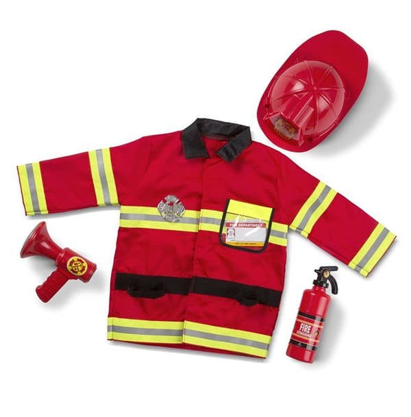MELISSA &amp; DOUG Brandchefsdräkt - Pojke och flicka - Från 3 år