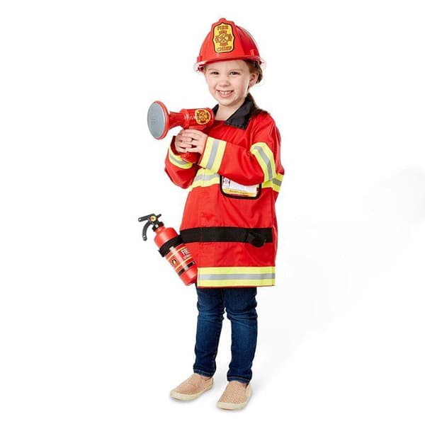 MELISSA &amp; DOUG Brandchefsdräkt - Pojke och flicka - Från 3 år