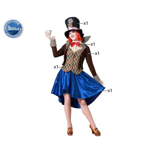 Kostume til voksne Gal hattemager kvinde - M/L