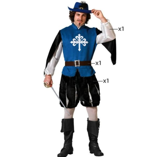 Kostume til voksne Musketer - XL