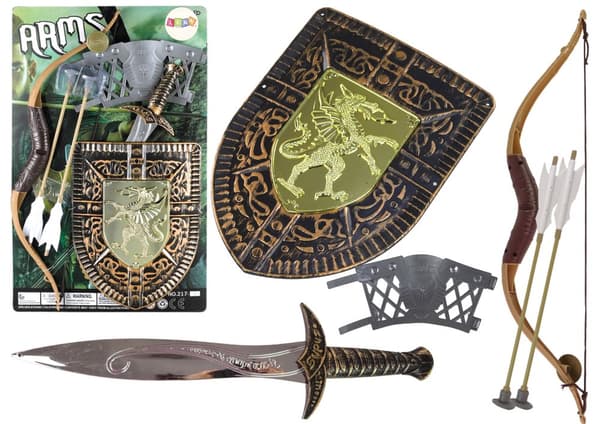 Knight Set Bow Sword Shield Knight puku
