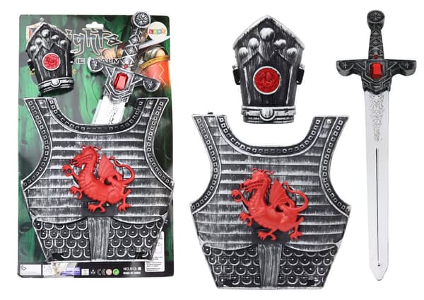 Outfit Samurai Knight Kostume Sæt Armor Sword Armbånd