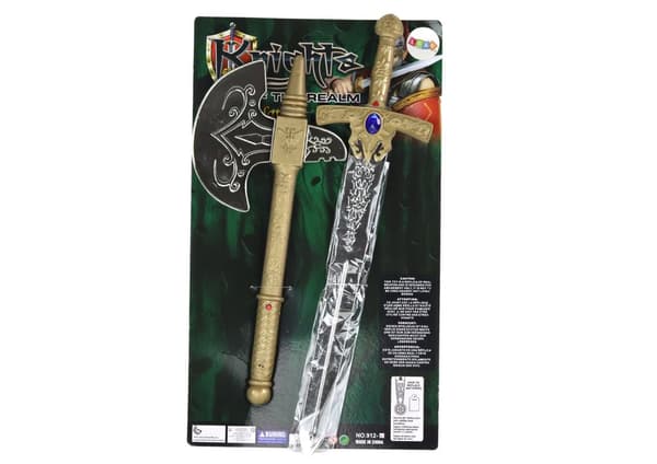 Svärd Yxa Knight Set Knight Vapen för barn