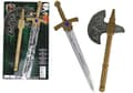 Miniatyrbild 1 av 4: Svärd Yxa Knight Set Knight Vapen för barn