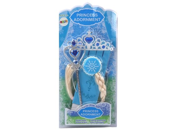 Princess Accessories Set Wand Handske Crown Snow Queen