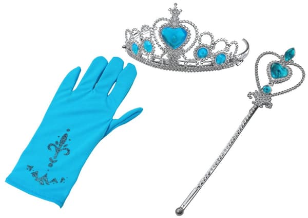 Princess Accessories Set Wand Handske Crown Snow Queen