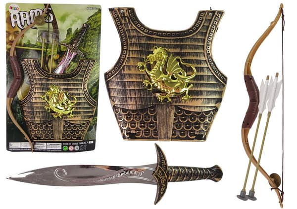 Samurai Knight kostume outfit bue sværd sæt