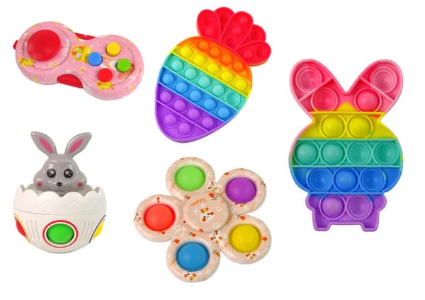 Fidget Toys Pop It pääsiäislelusarja, 25 osaa