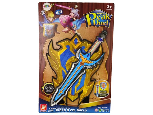 Blue Warrior Sword Shield EVA-setti.