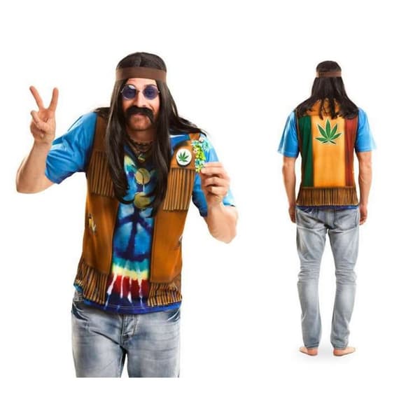 Maskeraddräkt vuxna My Other Me Hippie - S