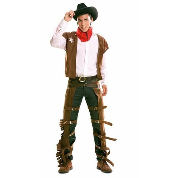 Maskeraddräkt vuxna My Other Me Brun Cowboy - S