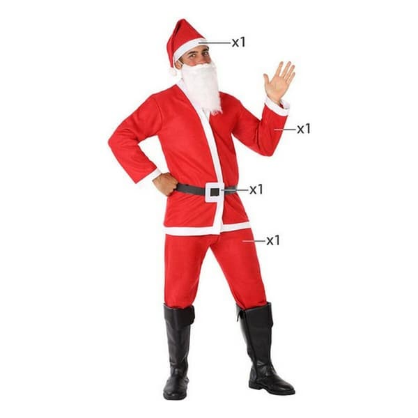 Maskeraddräkt vuxna Röd Jul Maskeraddräkt vuxna