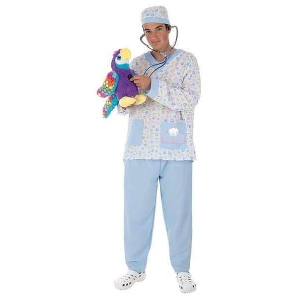 Maskeraddräkt vuxna Veterinär M/L (4 Delar)
