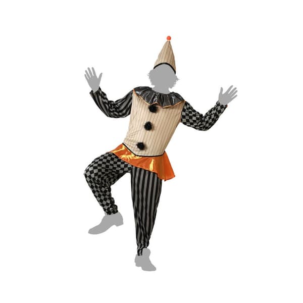 Maskeraddräkt vuxna Harlekinfigur - XL