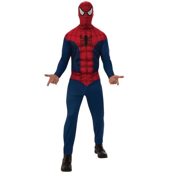 Spiderman hel kostym - RUBIER - Spiderman - Röd - Flerfärgad - Vuxen