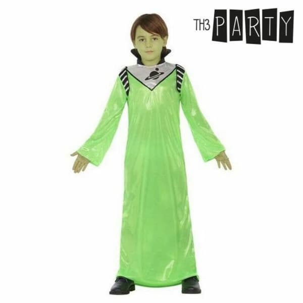 Kostume til børn Grøn alien - 3-4 år