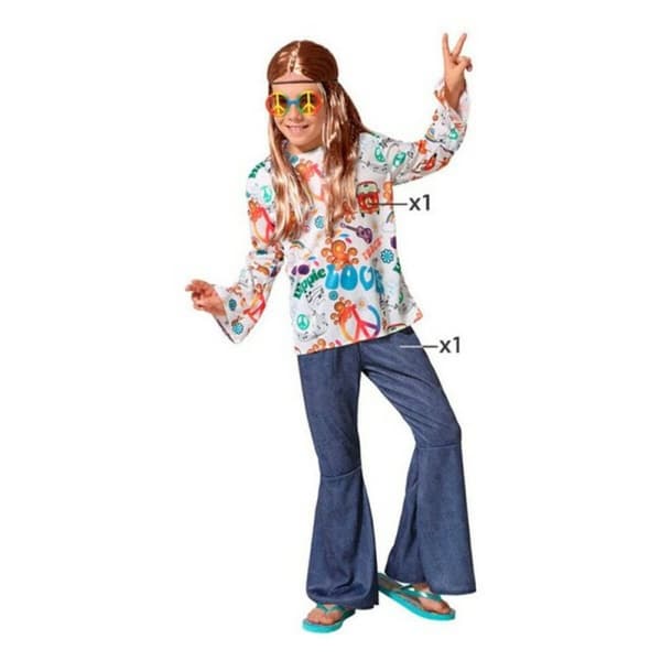 Kostume til børn Hippie - 3-4 år