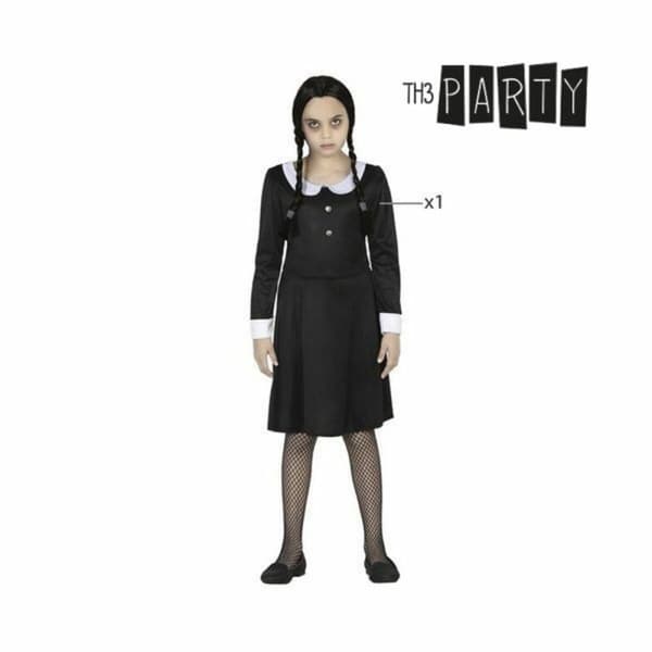 Kostume til børn Th3 Party Wednesday Sort - 7-9 år